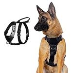 Easy Walk Dog Harness, No Pull Dog Harness, Lightweight Dog Harness Perfect for Walking Hiking All-Day Wear with Small, Medium and Large Dogs(Black,M)