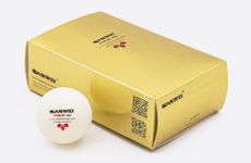 Sanwei 3 Star ABS Professional Table Tennis Balls - Pack of 6 - White - ITTF Approved Competition approved Ping Pong Balls