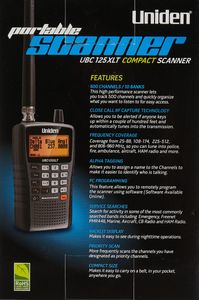 Uniden UBC-125XLT Handheld Scanner – 500 Channel Portable Radio