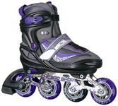 Chicago Adjustable Purple Inline Skates - Youth Large (Adjusts Size 5-8)