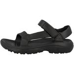 Teva Women's Ankle-Strap Sandal, Black/Black, 7