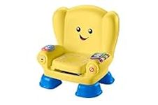 Fisher-Price Laugh & Learn Smart Stages Chair, Early Development & Activity Toys for 1 Year Old Girls and Boys with Lights and Sounds, 1st Birthday Gifts for Girls and Boys, Yellow, UK English, GXC32