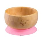 PURELY MAMA - Bamboo Suction Bowl for Toddler and Kids Led Weaning, BPA Free, Plastic Free, Organic and Eco Friendly.