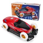 SHINETOY Toys for Kids Battery Operated Deform Flying Car with Sound & Light Bump N Go Function Rotating Four-Wheel Toys for Boys Girls Multicolor (Flying Car Multicolor)