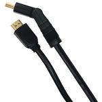 GE 87709 High-Speed HDMI Cable with Ethernet and Swivel Connector (12-Feet)