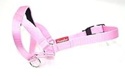 Headcollar Dog Halter/Training Head Collar Training Tool Dog, Head Harness to Stop Pulling on the Lead, Easy to Use, Padded Nose Band, Adjustable (3, Pink)