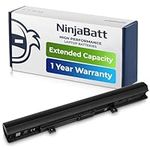 NinjaBatt Battery Compatible for C50-B PA5185U-1BRS L50 L50-B PA5185U C50 L50D PA5186U-1BRS PA5195U-1BRS L50C C50-B-14D C55 PA5184U-1BRS - High Performance [4 Cells/2200mAh/32wh]