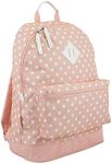 Eastsport Fashion Forward Girls Backpack, Blush/White Dots Print