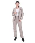 RAJO Casual and Formal Blazer for Women Cotton Blend Lycra Febric Regular Fit Stylish Coat for Women's (in, Alpha, XL, Regular, Grey)