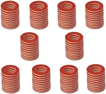 ZUDZUW 100 PCS Outboard Lower Oil Drain Gasket Replacement 90430-08021-00 for Yamaha Outboard 4-Stroke
