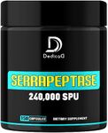 Serrapeptase Supplement 240,000 SPU - 150 Capsules for Respiratory, Heart & Immune Health Support - Potent Ingredients - 75-Serving Supply