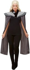 Smiffys Cape médiévale pour femme, Gris