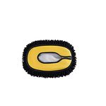 Curved Bar Car Washing Mop Brush, Mop Cleaning Tool with 15° Curved Long Handle, Chenille Microfiber Car Wash Brush For Car Wash, Glass Cleaning, Mopping (Replacement Mop Head)