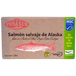 Soldimar Pesasur MSC Alaska Wild Salmon Fillets in Organic Extra Virgin Olive Oil 120g (Pack of 5)