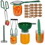 Tisovixo Canning Kits, Canning Supplies Boxed Set, Stainless Steel Set, Jar Lifter, Tongs, Complete Multifunctional Canning Tools, Canning Kit Includes Wide Mouth Funnel for Mason Jars