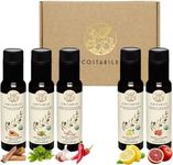 Flavored Olive Oil Gift Set - Organic Extra Virgin Olive Oil Sampler. Perfect Flavored Olive Oil Variety Pack for Italian Gifts Lovers and Foodies.