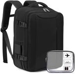 Xkdoai for Easyjet Cabin Bag 45x36x20, Travel Backpack with TSA Approved Clear Bag, Carry-ons Cabin Backpack for Travelling Underseat Cabin Bag Laptop Backpacks Luggage Set