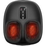 Cotsoco Foot Massager with Heat, Mothers Day Gifts Electric Shiatsu Foot Massager Machine with Soothing Heat, Deep Kneading for Foot Relax, Multi-Level Settings for Home or Office Use