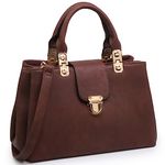 Dasein Women Handbags Top Handle Satchel Tote Purse Ladies Leather Shoulder Bag