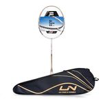 Li-Ning Air-Force 79 G3 Carbon Fibre Badminton Racket, White/Gold/Red