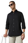 Van Heusen Sport Men's Slim Fit Shirt (VSSFWSLBZ4467442_Black)