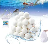 WOPLUSRO 4.62lbs Pool Filter Balls for Sand Filter Pump, Eco-Friendly Reusable Pool Sand Filter Balls for Swimming Pools - Equals 150lbs Pool Filter Sand