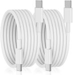 USB C to USB C Cable PD Fast Charging 100w Cable 2M and 2Pack,USB Type C to Type C Data Cable for Androids, for MacBook and for Samsung NOTE10/20 S20/21/22/23 Many More