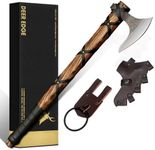 Deer Edge Steel Axe | Ragnar Axe | Camping Axe | Best Gift for him | Black Wrapped Handle with Leather Sheath