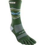 Injinji Trail Midweight Crew Socks, Forest, Medium