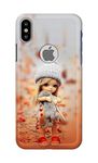 Generic PRINTFIDAA Doll Cute Girl Amazing Beauty Little Kid Child Playing Hard Back Case Cover for Apple iPhone X Logo/iPhone 10 / iPhone Ten/iPhone Xs Logo Back Cover -(L7) KAT1001