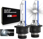 ICBEAMER 6000K D2S D2C D2R Xenon HID Direct Plugin Can Replace OEM Headlight Low Beam Light Bulbs [Diamond White] 2 pcs