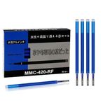 Levin 50pcs Heat Erasable Fabric Refills Patchwork Marking Pens High Temperature Disappearing Ink Fabric Markers for Embroidery Cross Stitch Handicarft (Blue)