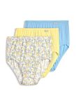 Jockey Women's Underwear Elance Brief - 3 Pack, Light Yellow/Ditsy Daisy/Blue Stardust, 5