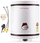Longway Hotplus 25 ltr Automatic Storage Water Heater with Multiple Safety System & Anti-Rust Coating 5 Star Rated (Off White, 25 Ltr, Pack of 1)