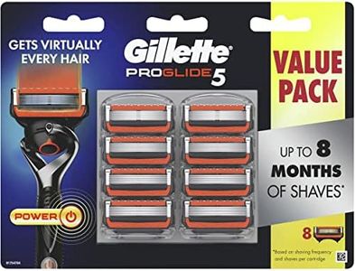 Gillette Men's ProGlide 5 FlexBall Power Razor Blades Value Pack with 8 Cartridges