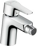 Hansgrohe 71235000 mysport Bidet Mixer Tap with Drainage Fitting Chrome Pull