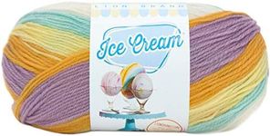 Lion Brand Yarn 923-204 Ice Cream Yarn, Banana Split