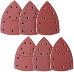 60pcs Sanding Sheets, Mouse Sandpaper for Electric Sander Triangle Sanding Pads, Mouse Sanding Pads, Sander Sheets, Mouse Sanding Pads Fit for Bosch Multi-sander Psm 100a, Psm 200 Aes, Psm 18