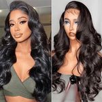 360 Lace Front Wigs Human Hair 30 Inch Lace Front Wig Body Wave Full Lace Frontal Human Hair Wigs for Black Women 360 HD Lace Front Wigs Human Hair Pre Plucked Natural Hairline