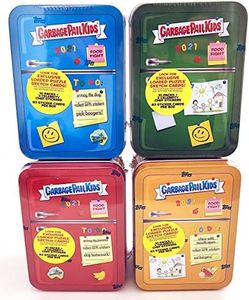 Garbage Pail Kids Topps Food Fight Blue, Green, Red & Orange Set of 4 Trading Card Collector Tins