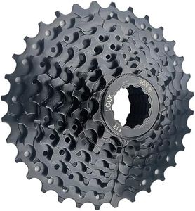 VERKSTAD 8 Speed Bike Cassette, 11-32T Bicycle Cassette Fit for Mountain Bike Road Bike, Black