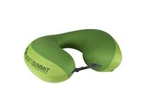 Sea to Summit - Aeros Premium Traveller Neck Pillow - Lightweight - Adjustable Closure For Support - Very Soft Brushed 50D Polyester Fabric - Zippered Pouch - For Airplane Travel - Lime Green - 93g