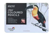 BRUSTRO Artists Colour Pencil Set of 72 (in an Elegant tin Box)