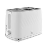 Swan ST14071WHT Windsor 2 Slice Toaster with 7 Browning Levels, Defrost/Reheat/Cancel Functions, Self-Centring Functions and Removable Crumb Tray, 900W, White