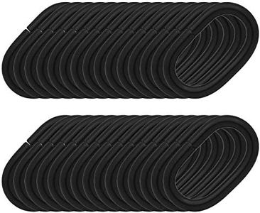 BIKICOCO 1'' Metal Oval Ring Buckle Loops Non Welded for Leather Purse Bags Handbag Straps, Black - Pack of 30