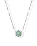 PAVOI 14K White Gold Plated Green F
