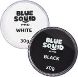 Blue Squid PRO Face Paint - Professional Water Based Single Cake Facepaint & Body Paints - SFX Makeup, Kids Adults Face Painting for Costume, Halloween, Cosplay - Classic Black & White 60g / 2oz