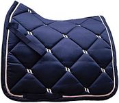 Back on Track Nights Collection Dressage Saddle Pad (Full, Blue)