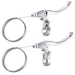 CNC Bike Brake Levers, Bicycle Brake Lever for Mountain Bike/MTB/BMX，Silver