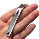 Pocket Size Stainless Steel Crowbar Pry Bar Widgy Bar EDC Tool for Bushcraft & Survival